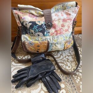 New Myra Boho Crossbody Floral Hippie Patchwork Western Gypsy Bag